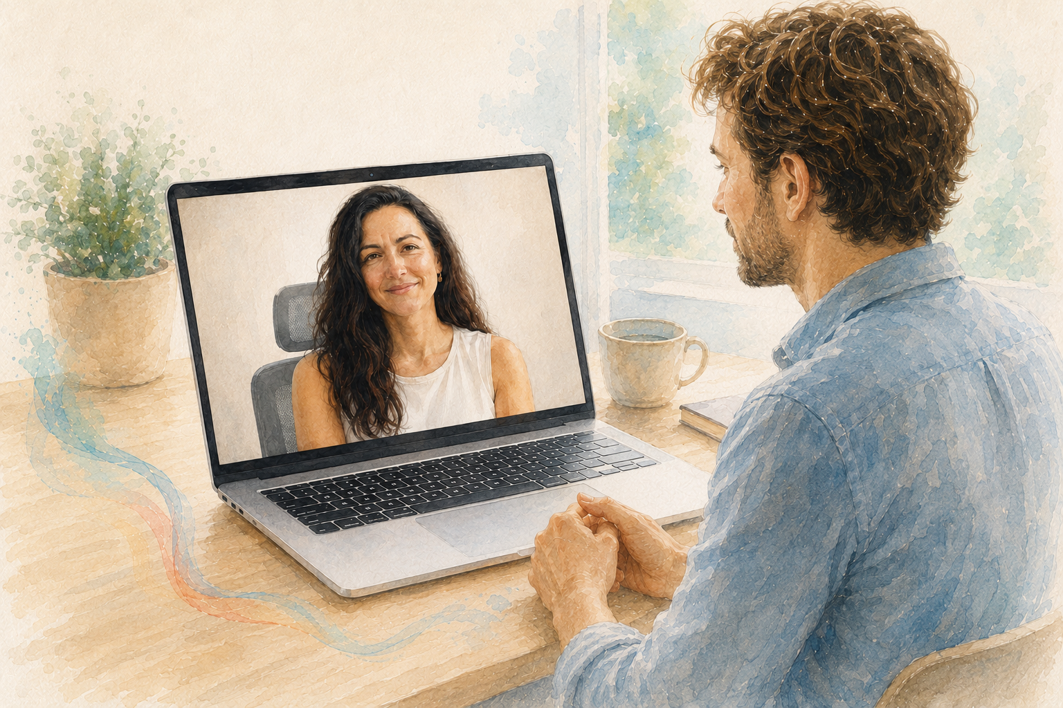 Consulta psicológica individual realizada por videollamada