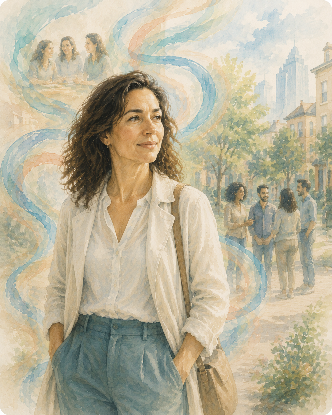 Mujer construyendo nuevas referencias, vínculos y pertenencia